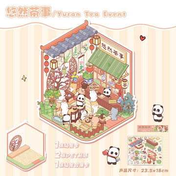 The little world of lifeDIY 3D Miniature Scene Sticker 5 Mini Scenes